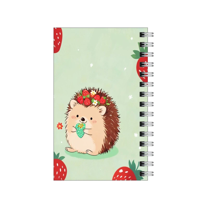 دفترچه یادداشت 50 برگ طرح جوجه تیغی و توت فرنگی فانتزی مدل to do list کد 1391440