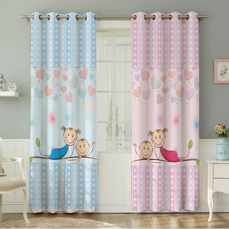 پرده نیروانا طرح   کودک مدل مخمل کد 8701سایز 140×280 سانتی متر