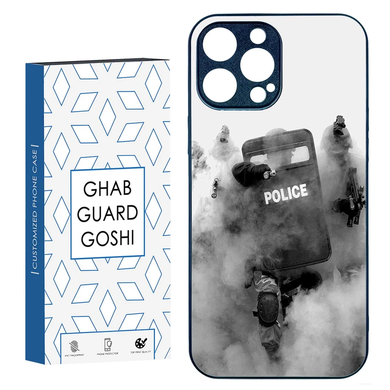 کاور قاب گارد گوشی طرح police کد TPU-136 مناسب برای گوشی موبایل اپل IPHONE 15 PRO MAX