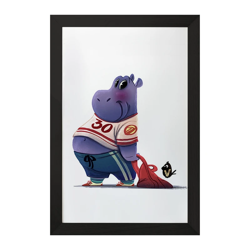 تابلو خندالو مدل اسب آبی کد F914