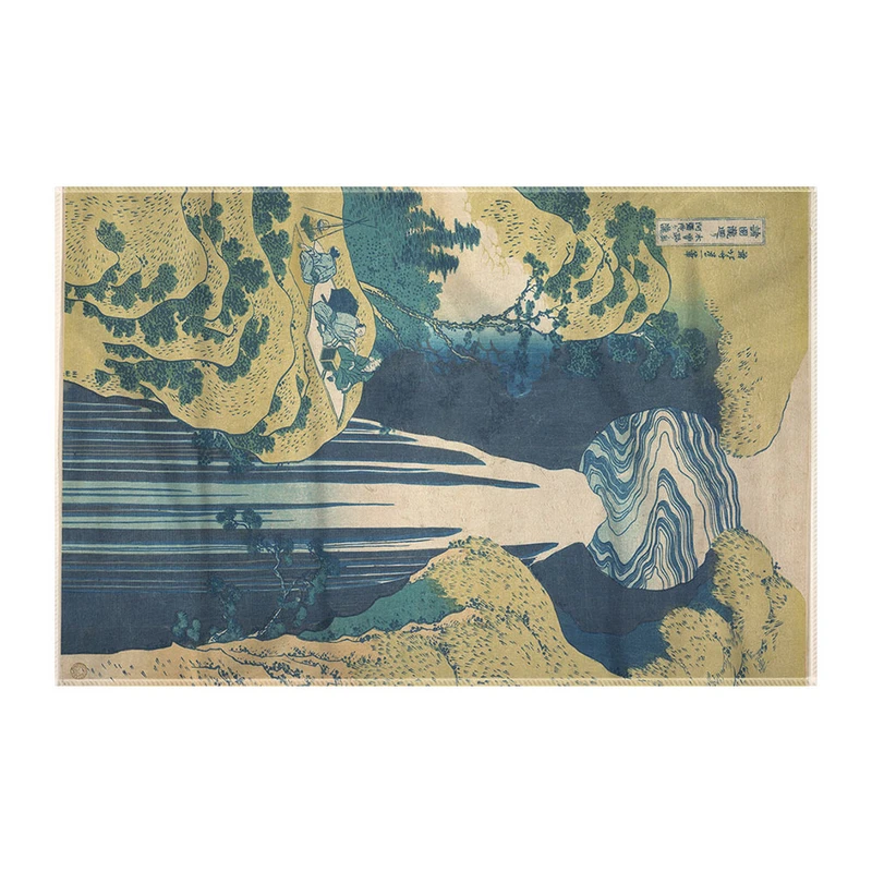 کاغذ کادو ترمه طراحان ایده مدل آبشار آمیدا در انتهای جاده کیسوکایدو از هوکوسای کد art0254 