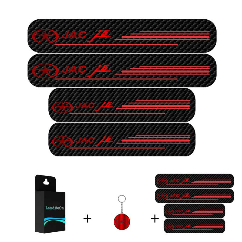 برچسب پارکابی خودرو لندمون کد LC025 MR مناسب برای جک J5 مجموعه 4 عددی به همراه جاکلیدی