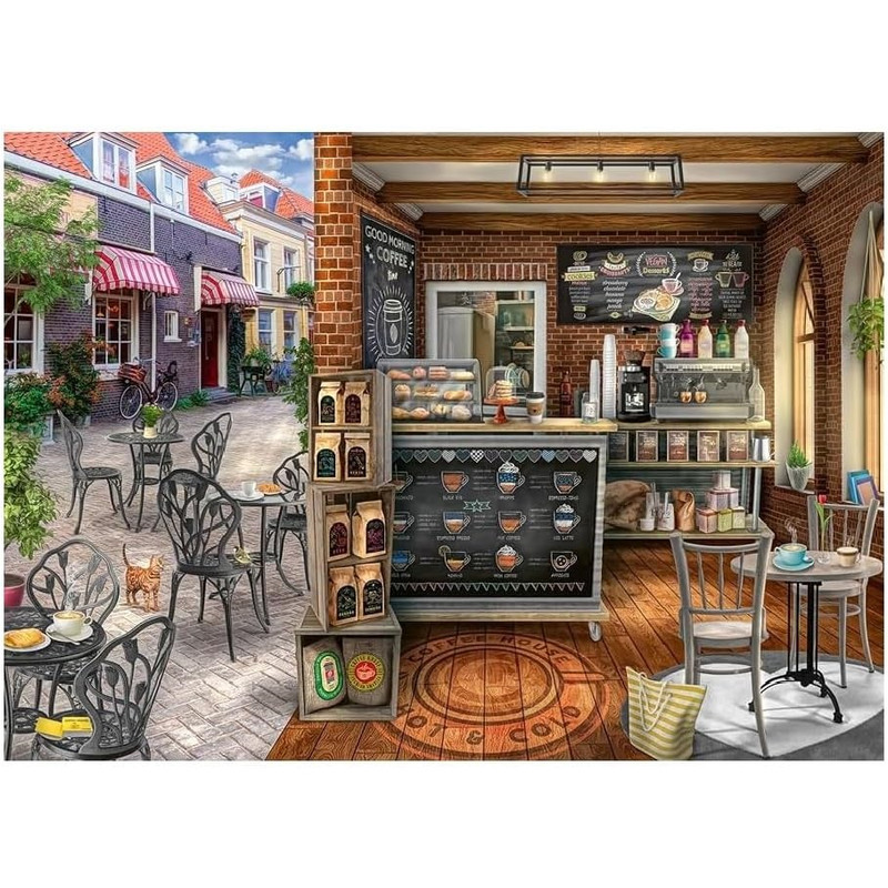 پازل 1000 تکه راونزبرگر مدل Quaint Cafe کد 12000541
