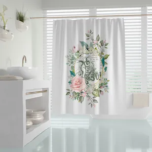 پرده حمام دلفین مدل Angel سایز 180x200سانتی متر
