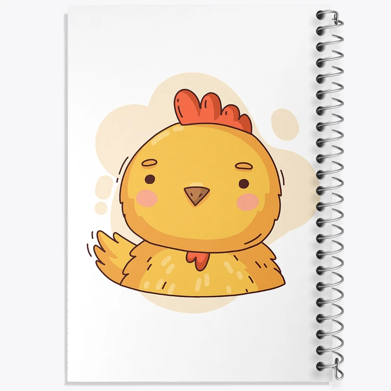 دفتر نت موسیقی 50 برگ خندالو مدل جوجه حیوانات بامزه کد 37175