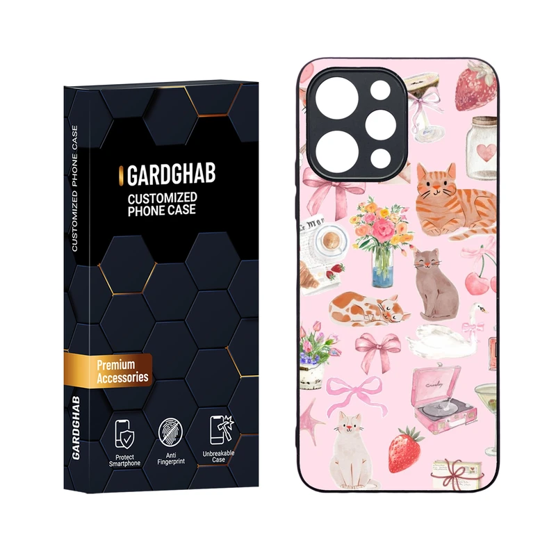 کاور گارد قاب مدل دورژله ای فانتزی مناسب برای گوشی موبایل شیائومی Redmi 12 4G / 5G