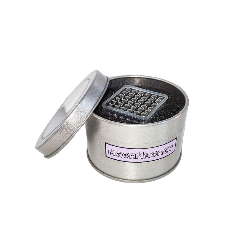 آهن ربا مدل نئودیمیوم باکی بال کد MegA5-BK  بسته 216 عددی