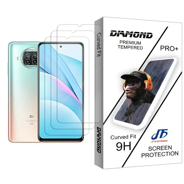 محافظ صفحه نمایش جی اف مدل Diamond Glass MIX003 مناسب برای گوشی موبایل شیائومی Mi 10T Lite 5G بسته سه عددی