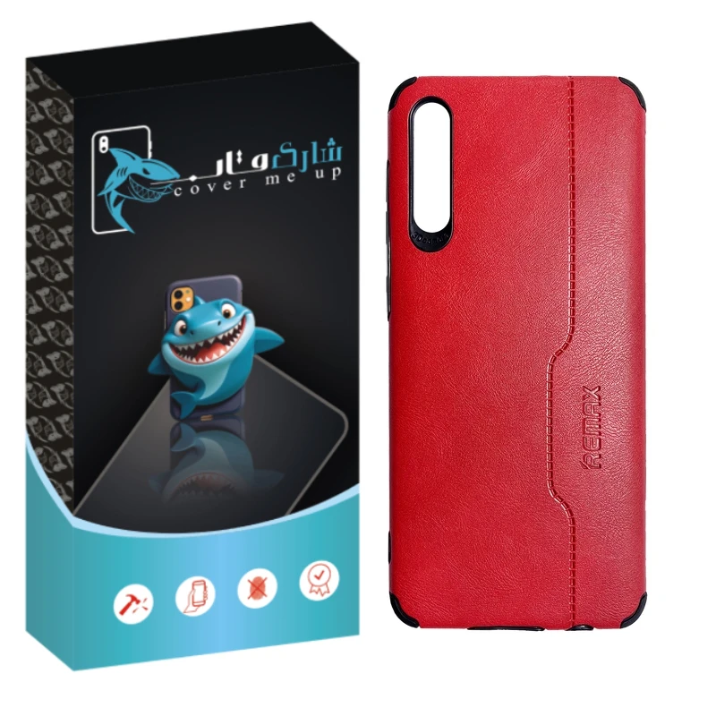 کاور شارک قاب مدل چرم RMX مناسب برای گوشی موبایل سامسونگ Galaxy A50 / A50s / A30s