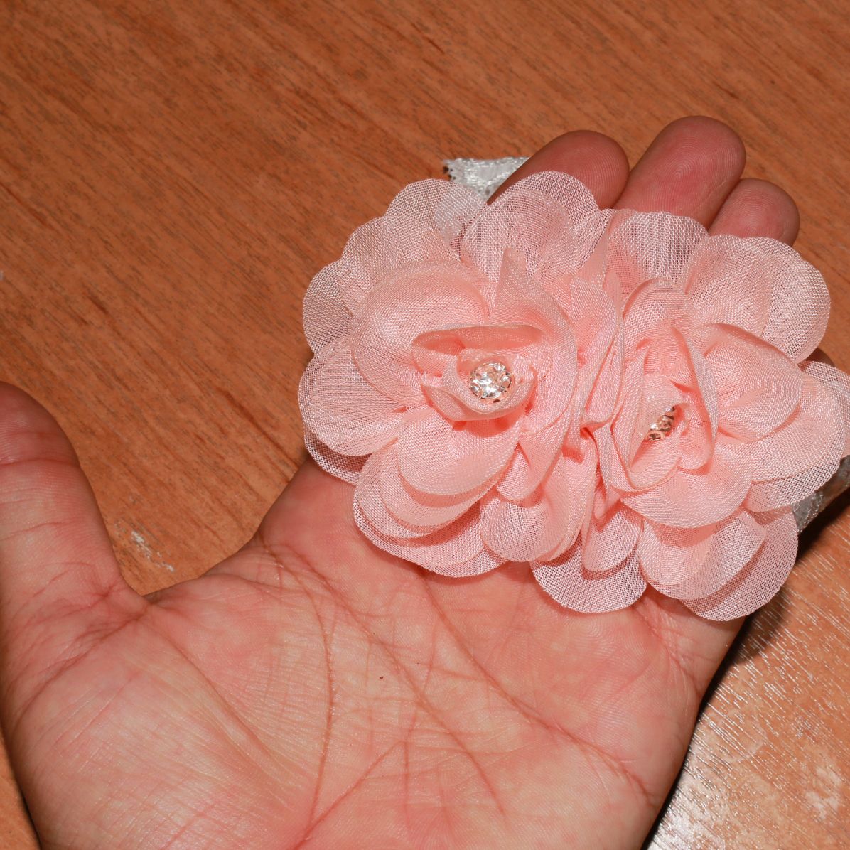 هدبند نوزادی سارینا گل مدل ترنم رنگ گلبهی -  - 2