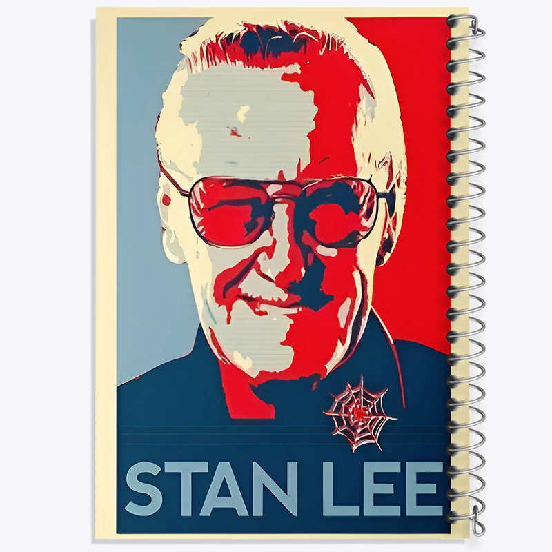 دفتر شطرنجی 50 برگ خندالو طرح استن لی (Stan Lee) کد F6464