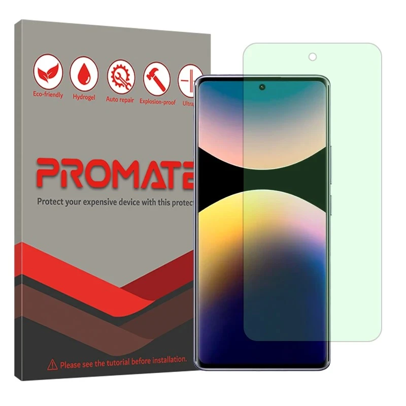محافظ صفحه نمایش آنتی گرین پرومیت مدل هیدروژلی مناسب برای گوشی موبایل شیائومی Poco M8