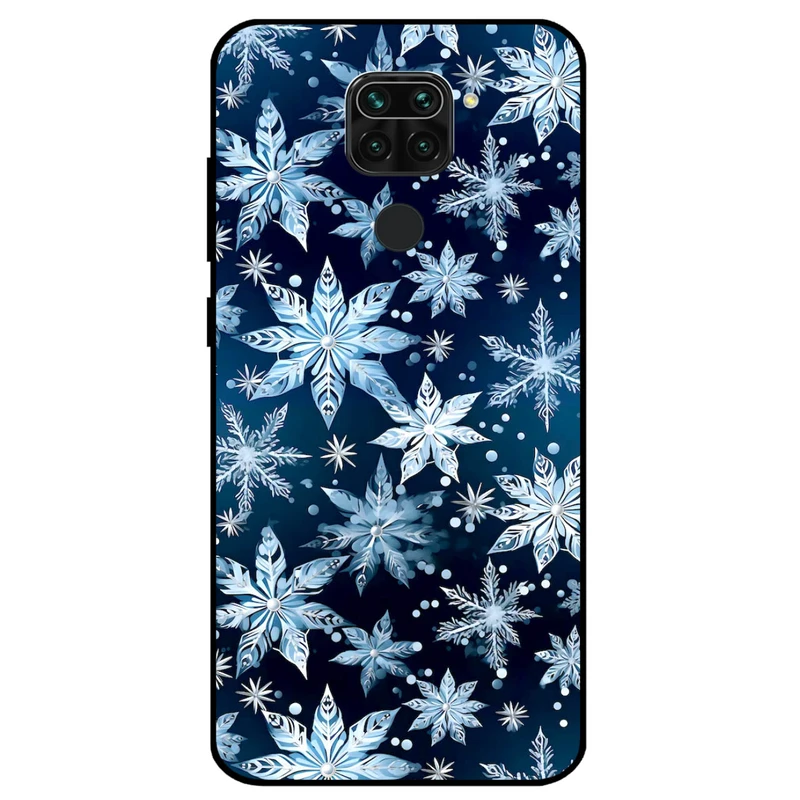 کاور مگافون طرح برف مدل 2824 مناسب برای گوشی موبایل شیائومی Redmi Note 9 / Redmi 10x 4G 