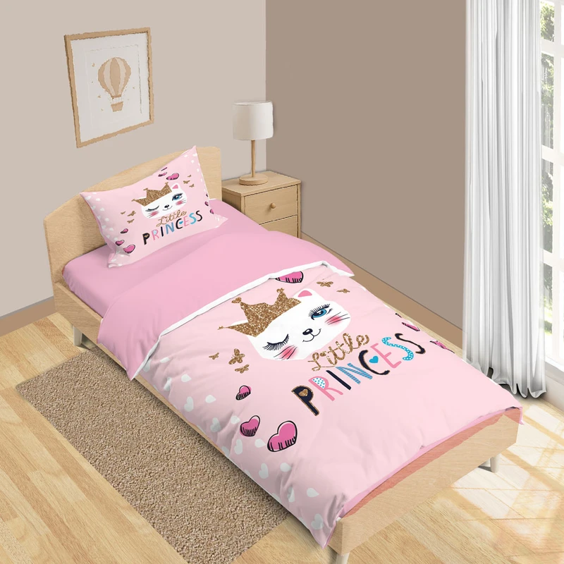 سرویس روتختی 1 نفر 5 تکه نوپه هوم مدل گربه T6298