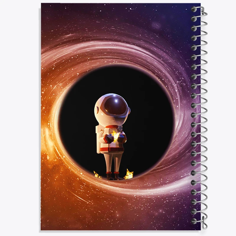 دفتر مشق 100 برگ خندالو طرح فضانورد کد F6441