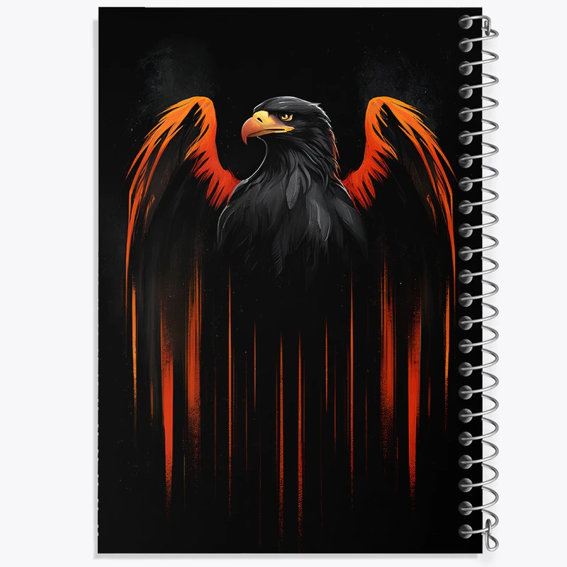 دفتر ژورنال نویسی 50 برگ خندالو مدل نقطه ای طرح عقاب کد N5117