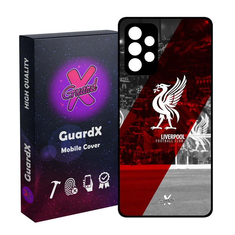 کاور گارد ایکس طرح Liverpool مدل Glass10045 مناسب برای گوشی موبایل سامسونگ Galaxy A52s