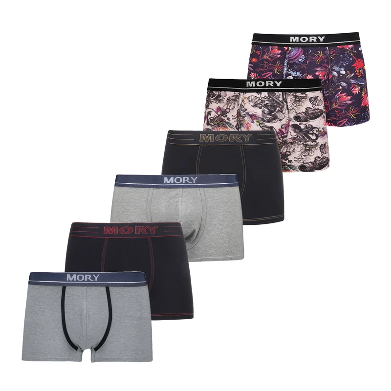 شورت ترانک مردانه موری مدل 039 بسته 6 عددی
