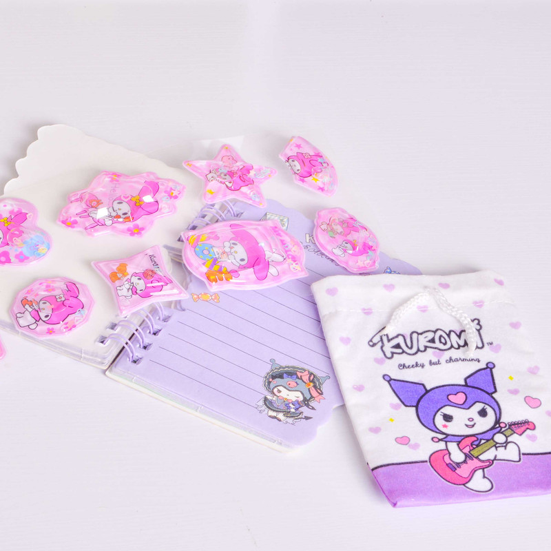 بسته لوازم تحریر مدل کرومی و ملودی مجموعه 3 عددی