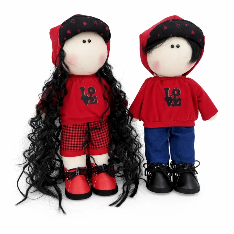 عروسک روسی کد 1049 ارتفاع 35 سانتی متر مجموعه دو عددی