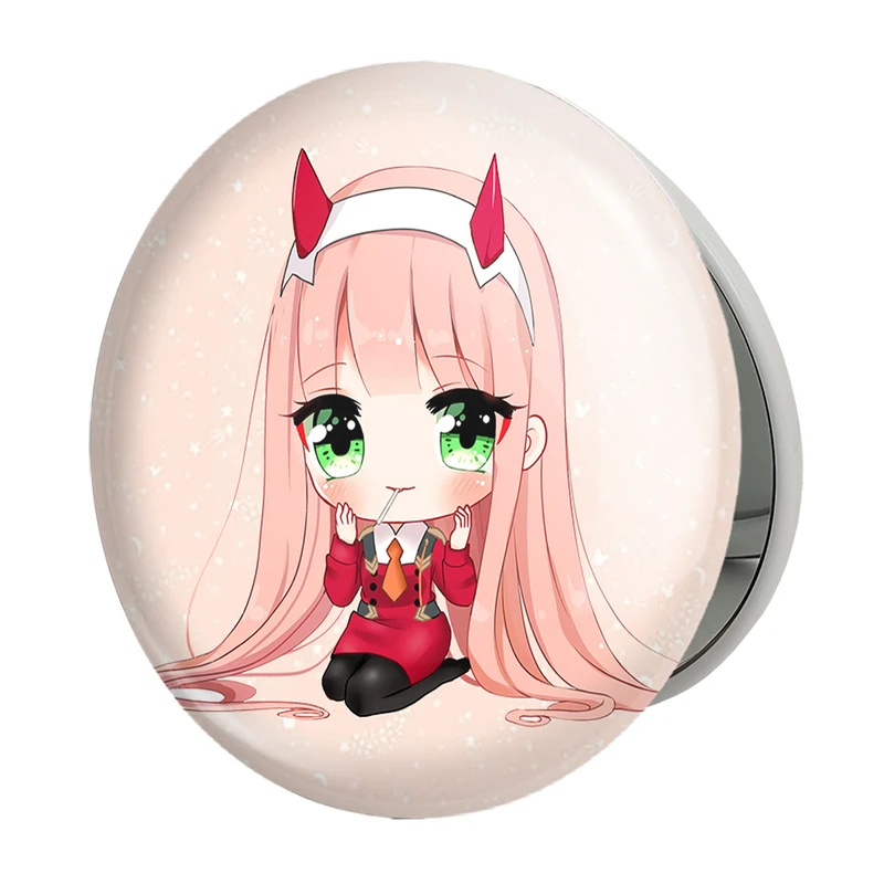 آینه جیبی خندالو طرح زیروتو انیمه دارلینگ Darling مدل تاشو کد 10515 