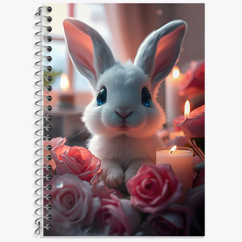 دفتر لغت 50 برگ خندالو طرح خرگوش بامزه کد F8437