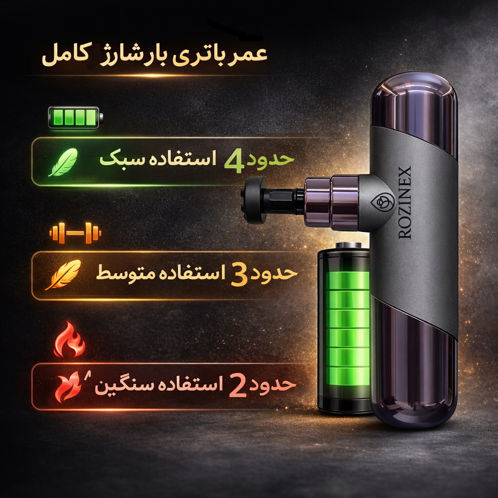 ماساژور برقی روزینکس مدل ROZINEX01 ماساژور برقی روزینکس مدل ROZINEX01