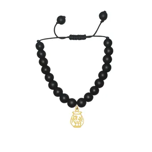 دستبند مهره ای زنانه هایکا مدل تنگ ماهی کد bd.h 9