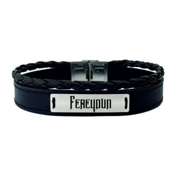 دستبند نقره مردانه ترمه 1 مدل فریدون کد 338 DCHN
