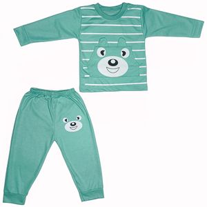 ست تی‌شرت آستین بلند و شلوار راحتی بچگانه مدل خرس
