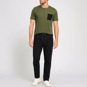 ست تی شرت و شلوار مردانه مادر مدل Sivan رنگ سبز