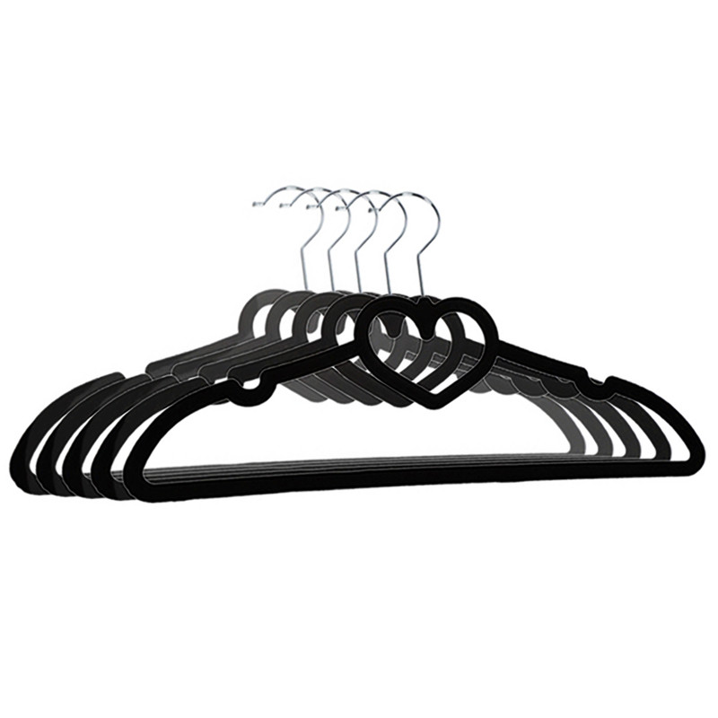 چوب لباسی مدل آویزی مخمل بسته 20 عددی