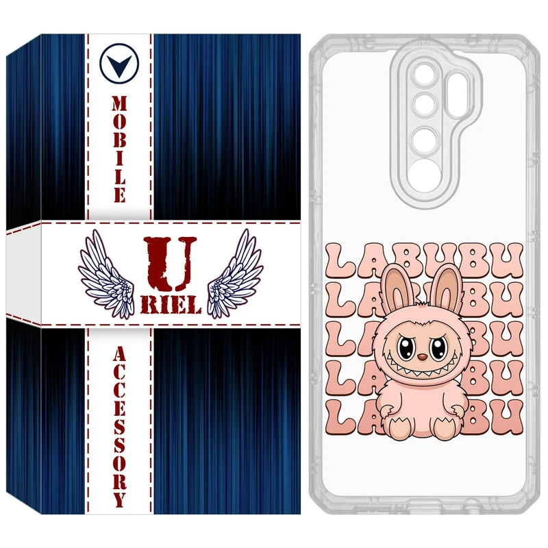 کاور یوریل مدل Clear کد 133 طرح لبوبو Labubu مناسب برای گوشی موبایل شیائومی Redmi Note 8 Pro