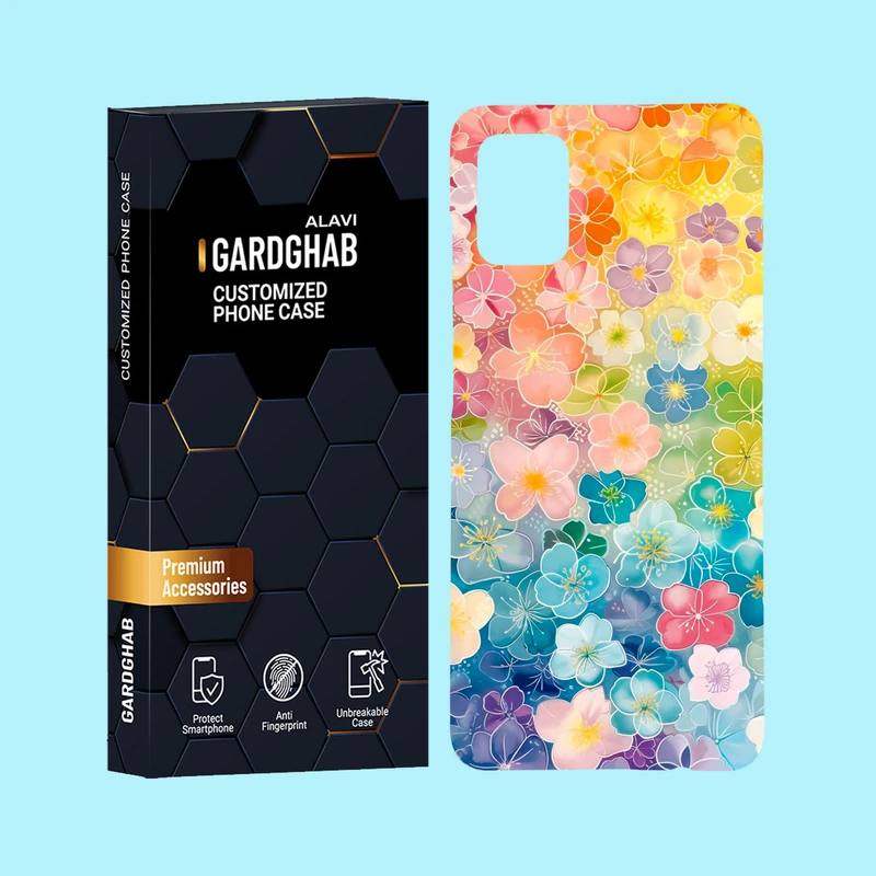 کاور گارد قاب علوی مدل گل مناسب برای گوشی موبایل سامسونگ Galaxy A51 4G