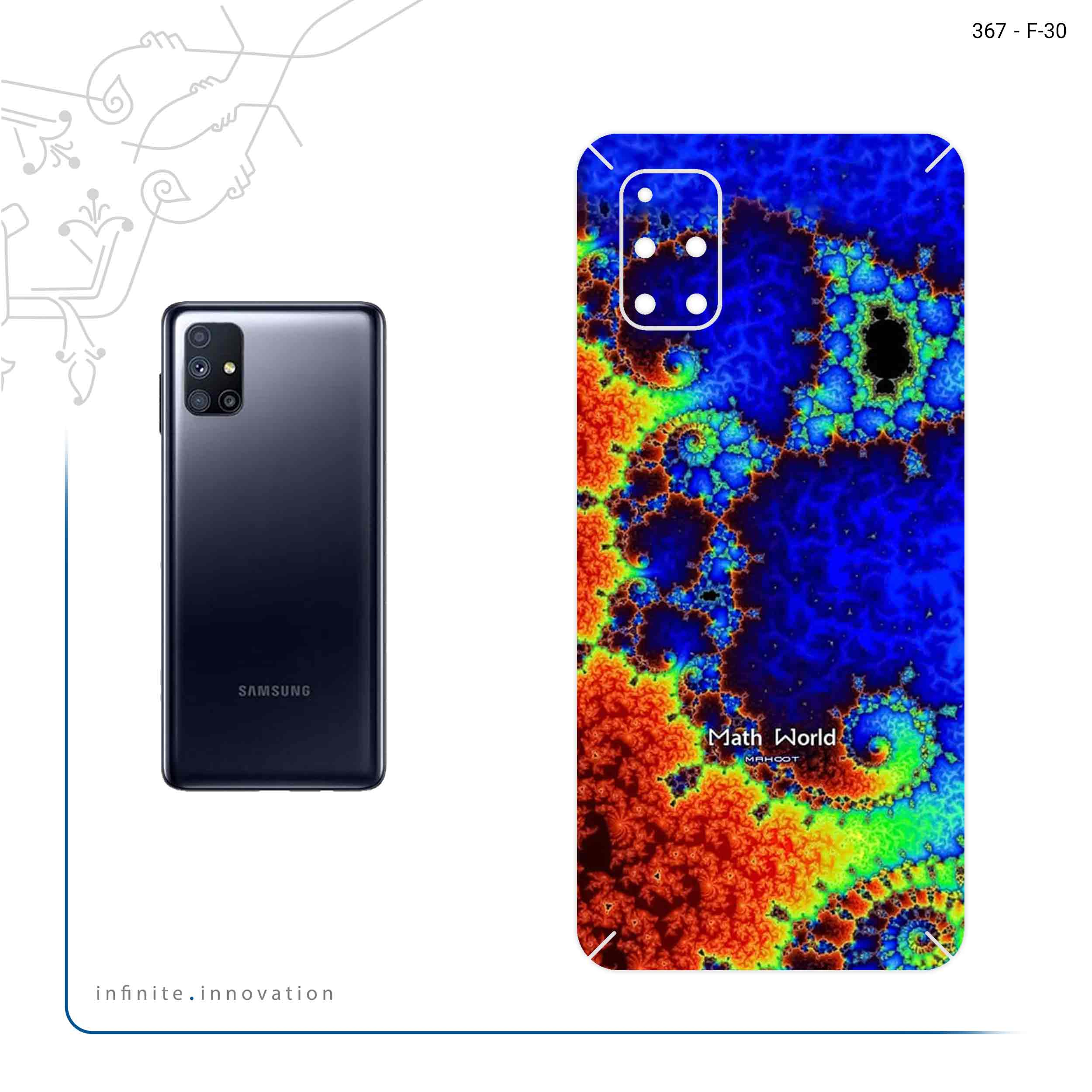 برچسب پوششی ماهوت مدل Mathematical Geometric Shape 5 مناسب برای گوشی موبایل سامسونگ Galaxy M51