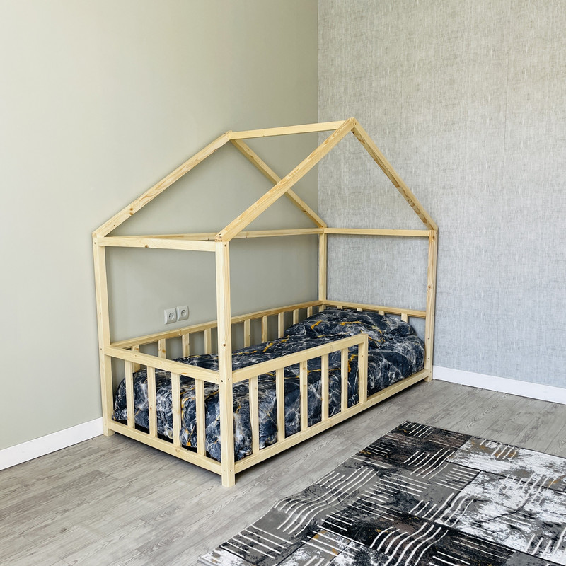 تخت خواب یک نفره روستیک دکور مدل Rc100 سایز 90x190 سانتی متر