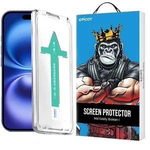 Epicoy Xundd Axe Easy install Glass Screen Protector For Apple iPhone 16 / iPhone 15