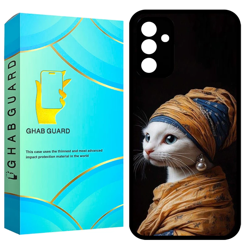 کاور قاب گارد طرح گربه مدل GCHPA34 مناسب برای گوشی موبایل سامسونگ Galaxy A34 5G  