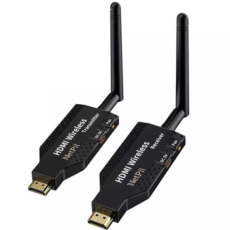 توسعه دهنده دانگلی بی سیم HDMI نت پیل مدل HDWI50M مجموعه دو عددی