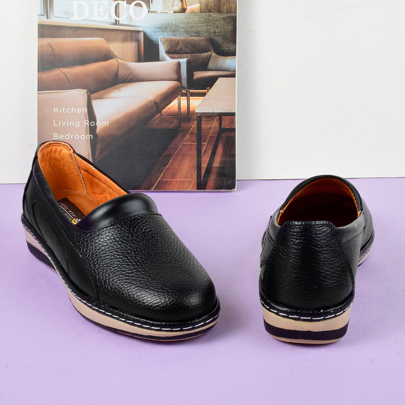 کفش روزمره زنانه مدل چرم طبیعی BK.4143