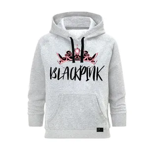 هودی زنانه مدل BLACKPINK کد B15 رنگ طوسی