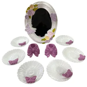 مجموعه ظروف هفت سین 9 پارچه مدل پروانه