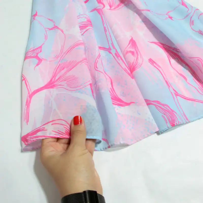 شال زنانه مدل نخی خنک تابستانه محبوب طرح آبرنگی کد 7075