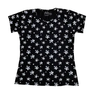 تی شرت آستین کوتاه زنانه اچ اند ام مدل گل دار