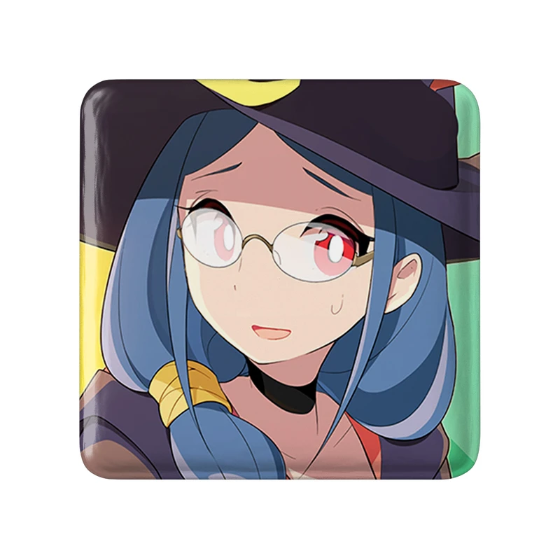 مگنت خندالو طرح اورسولا انیمه جادوگران کوچک Little Witch Academia  مدل مربعی کد 22942