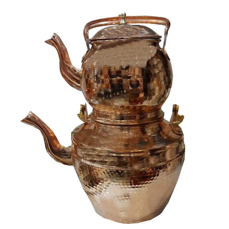 ست کتری و قوری مسی مدل چکشی کد 209