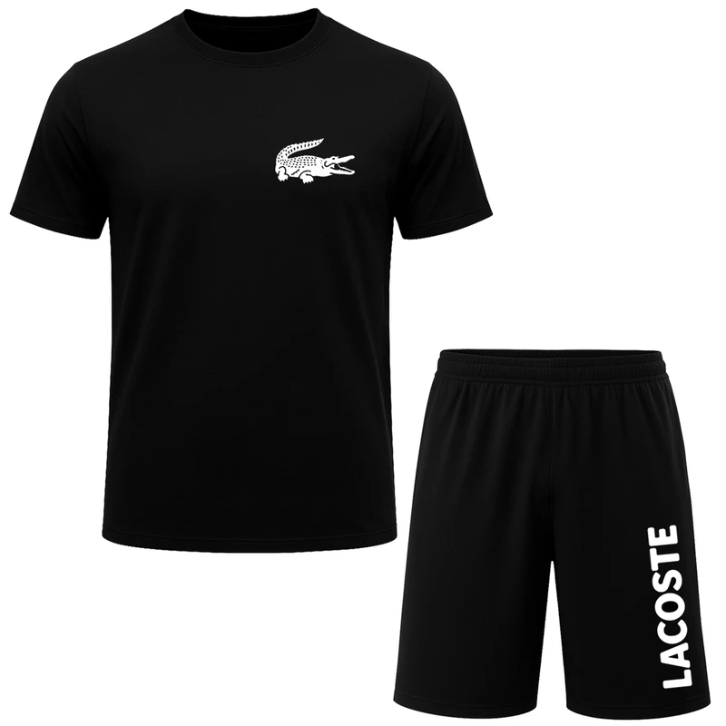 ست تی شرت آستین کوتاه و شلوارک راحتی مردانه مدل A01