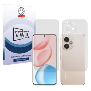 VWK Tough model transparent screen protector suitable for Honor 400 mobile phone along with the back protector