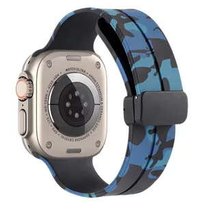Masir Military Dbluex Silicone Magnetic Strap suitable for Apple Watch Series 1/2/3/4/5/6/7/8/9/SE/ULTRA/ULTRA 2 42/44/45/49mm