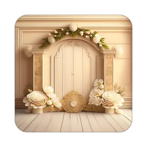 زیر لیوانی کاکتی طرح گل مدل mp19494